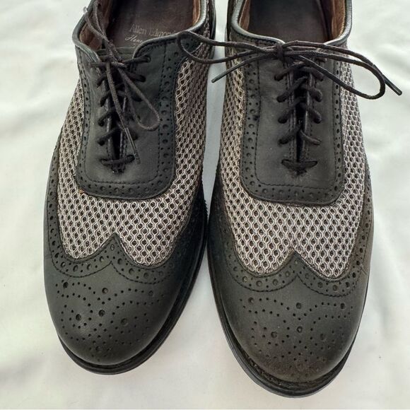 Allen Edmonds Men Black Mesh Honors Collection Double Eagle Golf Shoes Size 9.5 main image 7